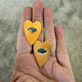 evil eye heart earrings-vermeil - Lisa Crowder Studio