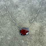 hessonite garnet freeform necklace - Lisa Crowder Studio