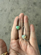 small welo opal arc earrings