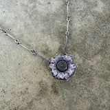 small amethyst slice necklace