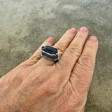 geometric sapphire ring - Lisa Crowder Studio