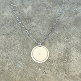 large riveted disc pendant - Lisa Crowder Studio