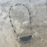 galaxy single solar quartz necklace