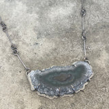 galaxy single solar quartz necklace