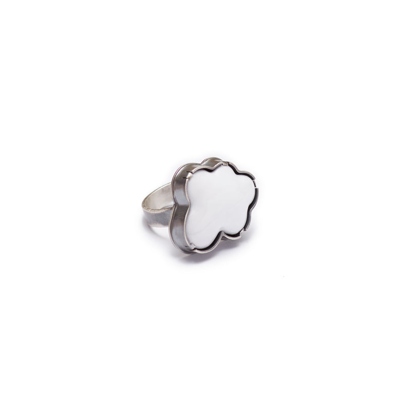 enamel cloud ring - Lisa Crowder Jewelry