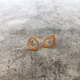 tiny rough cut post earring - Lisa Crowder Studio