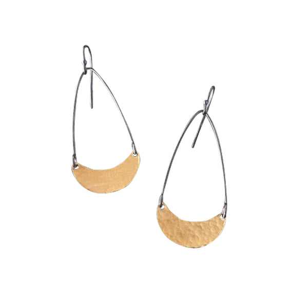 tiny single arc earrings - Lisa Crowder Jewelry