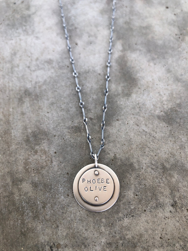 Custom name/word pendant - Lisa Crowder Jewelry