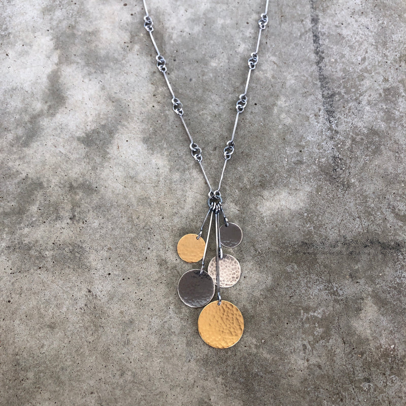 hammered coin necklace – thebohemianbluebird