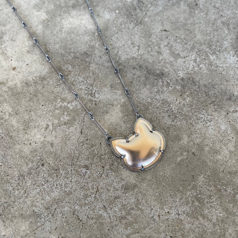 gold cat necklace