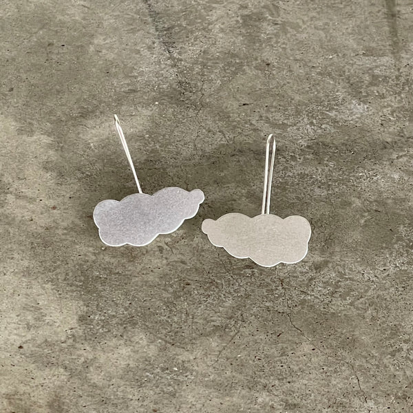 silver cloud earrings