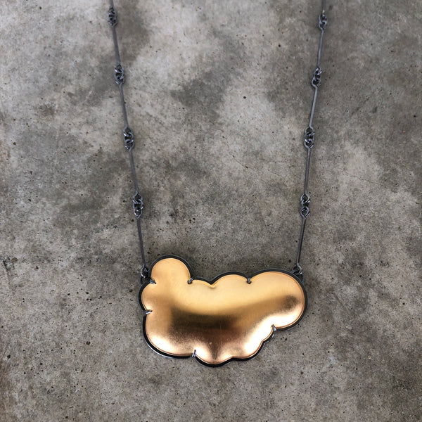 large gold cloud necklace - Lisa Crowder Jewelry