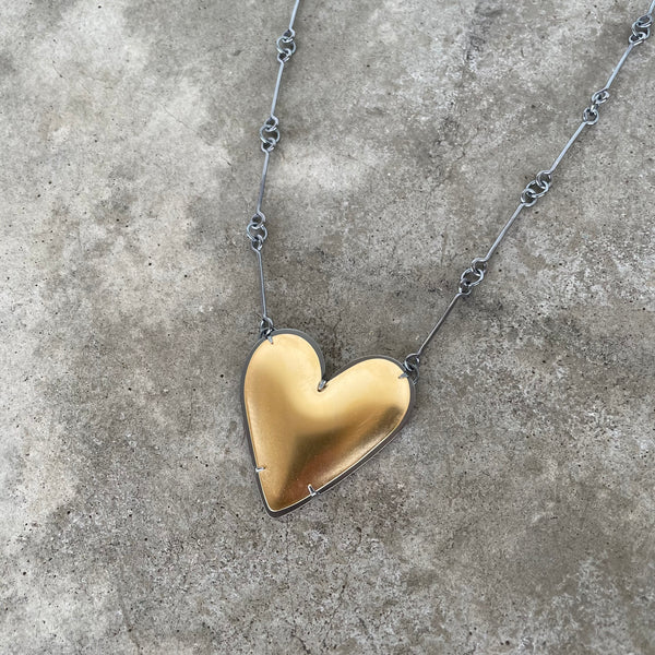 Buy 14K Gold Puffed Heart Necklace, 3D Heart Pendant, Gold Love Choker,  Mini Heart Charm, Dainty Heart Necklace, Gift for Her Online in India - Etsy