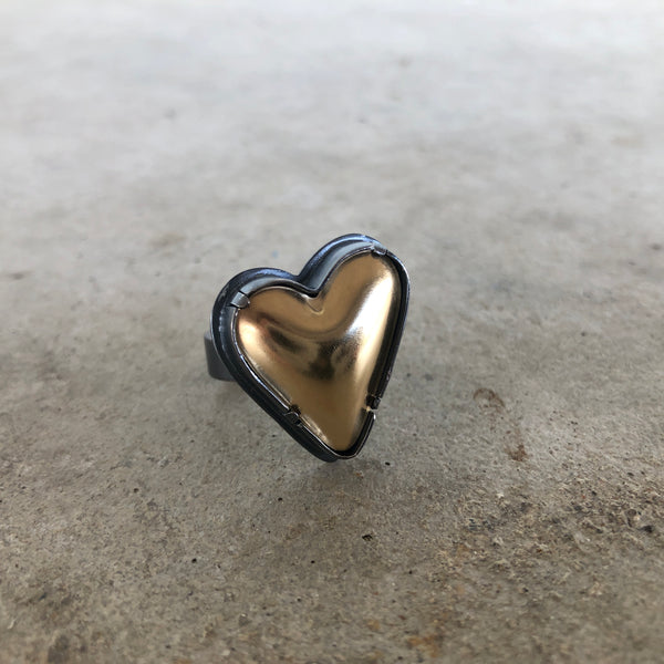 vermeil heart ring - Lisa Crowder Jewelry