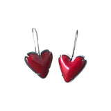 enamel heart earring - Lisa Crowder Jewelry