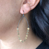 disc chain earrings - Lisa Crowder Studio