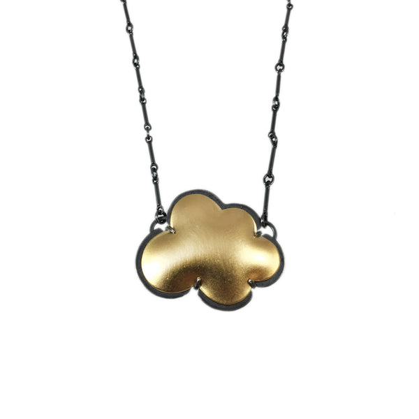 vermeil small cloud necklace - Lisa Crowder Studio