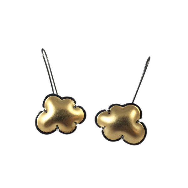 vermeil cloud earrings - Lisa Crowder Studio